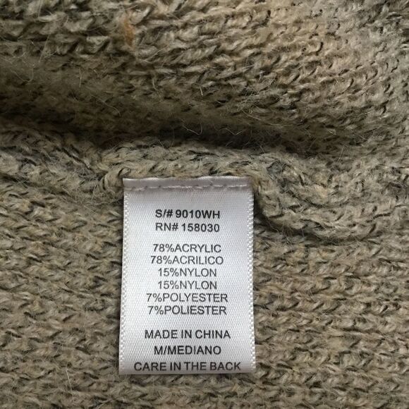 NWOT. Heathered Grey and Tan Soft Knit Duster Women’s Size M from Love Tree - Picture 9 of 10